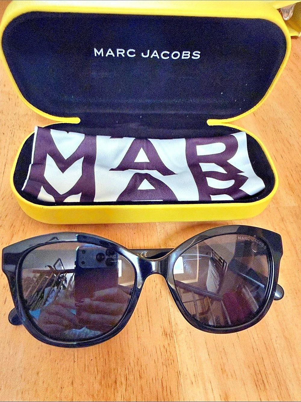 NWOT Marc Jacobs Marc 554/S Black Sunglasses 55 x 17